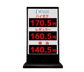屋外用LEDビジョン ガソリンスタンドタイプ